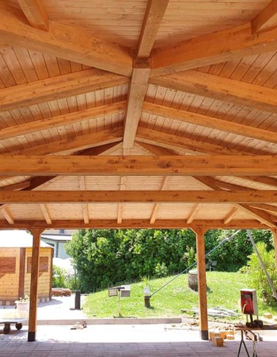 tettoia in legno